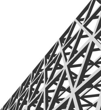 Mimari sanat konseptinde soyut çizgiler, minimum geometrik şekiller. 