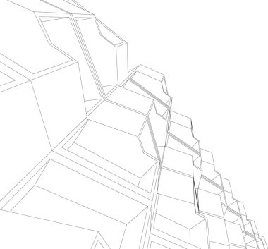 minimal geometrik şekiller, mimari çizgiler