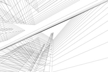 minimal geometrik şekiller, mimari çizgiler