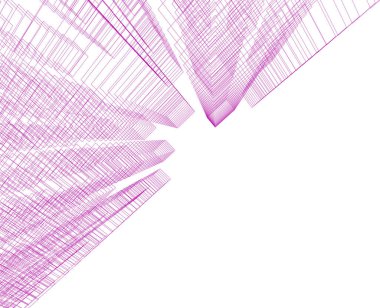 Mimari sanat konseptinde soyut çizgiler, minimum geometrik şekiller.