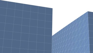 Mimari sanat konseptinde soyut çizgiler, minimum geometrik şekiller. 