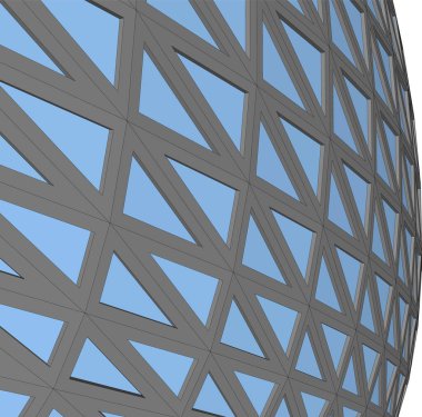 Mimari sanat konseptinde soyut çizgiler, minimum geometrik şekiller. 