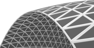 Mimari sanat konseptinde soyut çizgiler, minimum geometrik şekiller. 