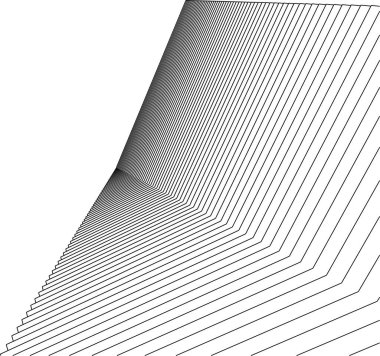 Mimari sanat konseptinde soyut çizgiler, minimum geometrik şekiller. 