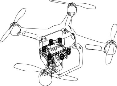 Arkaplanda mimari bina 3d illüstrasyon
