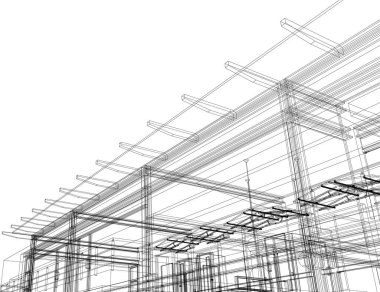 minimal geometrik şekiller, mimari çizgiler