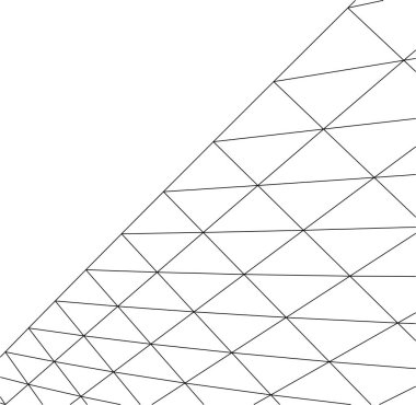 Mimari sanat konseptinde soyut çizgiler, minimum geometrik şekiller. 