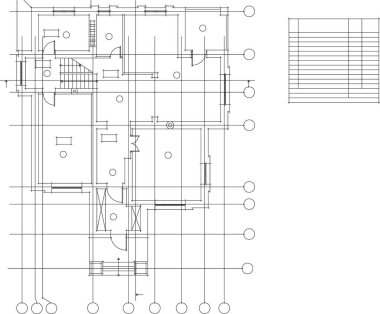 Mimari sanat konseptinde soyut çizgiler, minimum geometrik şekiller. 