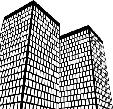 Mimari sanat konseptinde soyut çizgiler, minimum geometrik şekiller.
