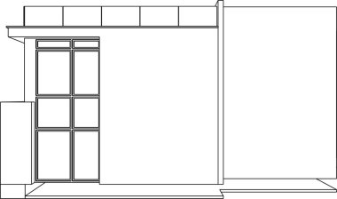 minimal geometrik şekiller, mimari çizgiler