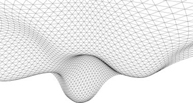 Mimari sanat konseptinde soyut çizgiler, minimum geometrik şekiller.