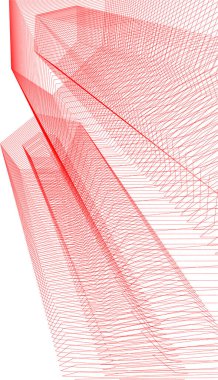 Mimari sanat konseptinde soyut çizgiler, minimum geometrik şekiller. 