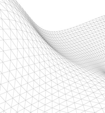 Mimari sanat konseptinde soyut çizgiler, minimum geometrik şekiller. 