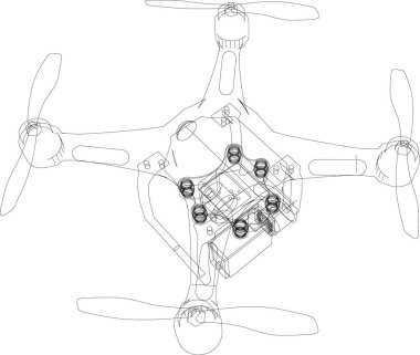 Mimari sanat konseptinde soyut çizgiler, minimum geometrik şekiller.