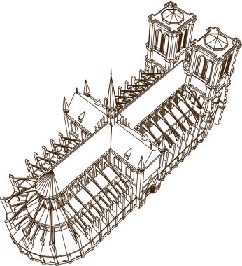 Mimari sanat konseptinde soyut çizgiler, minimum geometrik şekiller.