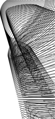 Mimari sanat konseptinde soyut çizgiler, minimum geometrik şekiller.