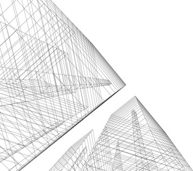 minimal geometrik şekiller, mimari çizgiler