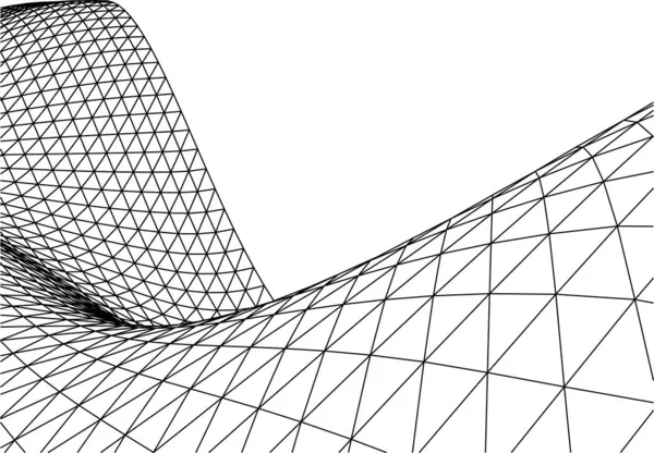 Abstrakte Zeichnungslinien Architektonischen Kunstkonzept Minimale Geometrische Formen — Stockvektor