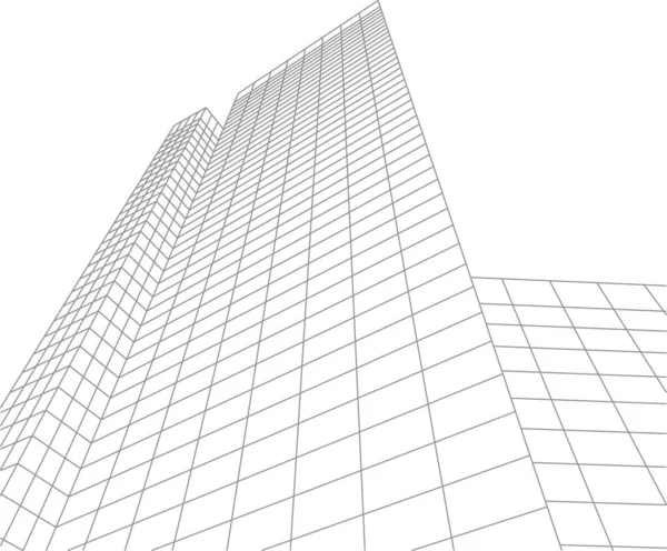 Mimari sanat konseptinde soyut çizgiler, minimum geometrik şekiller. 