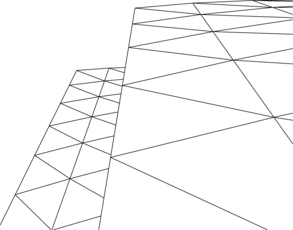 Formas Geométricas Mínimas Linhas Arquitetônicas — Vetor de Stock