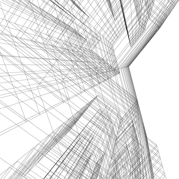 建筑3D背景图 — 图库矢量图片