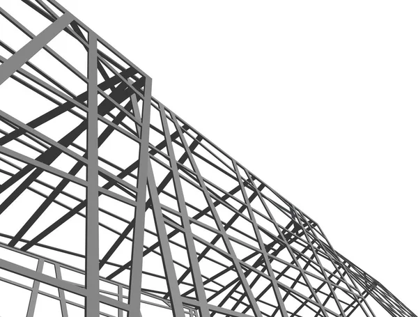 Linhas Abstratas Desenho Conceito Arte Arquitetônica Formas Geométricas Mínimas — Vetor de Stock