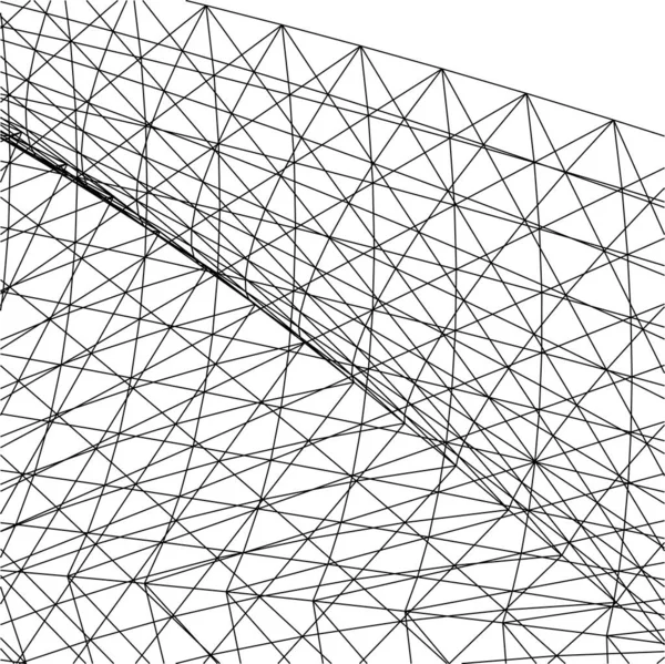 Abstrakte Zeichnungslinien Architektonischen Kunstkonzept Minimale Geometrische Formen — Stockvektor