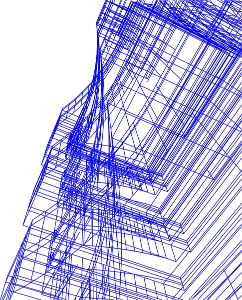Архитектурное Построение Иллюстрации Фоне — стоковый вектор