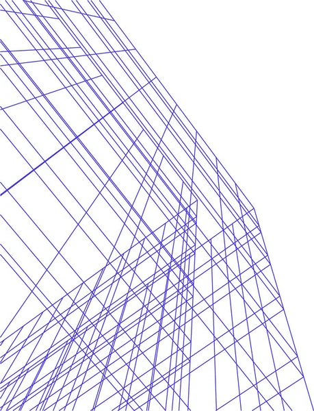 Minimale Geometrische Vormen Architectonische Lijnen — Stockvector