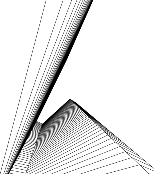 Minimális Geometriai Formák Építészeti Vonalak — Stock Vector