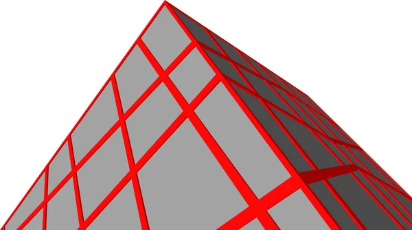 Minimal Geometrik Şekiller Mimari Çizgiler — Stok Vektör