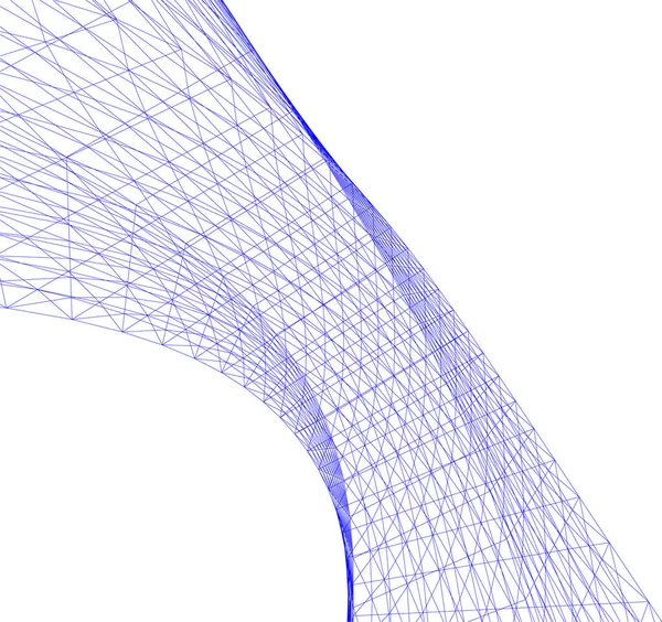 Αφηρημένες Σχεδιαστικές Γραμμές Στην Αρχιτεκτονική Έννοια Της Τέχνης Ελάχιστα Γεωμετρικά — Διανυσματικό Αρχείο