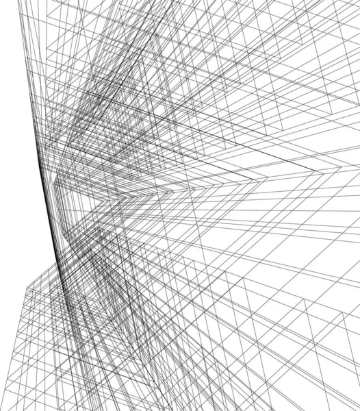 Arquitectura Edificio Ilustración Sobre Fondo — Archivo Imágenes Vectoriales