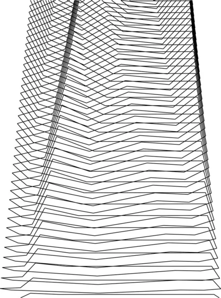 Minimal Geometrik Şekiller Mimari Çizgiler — Stok Vektör