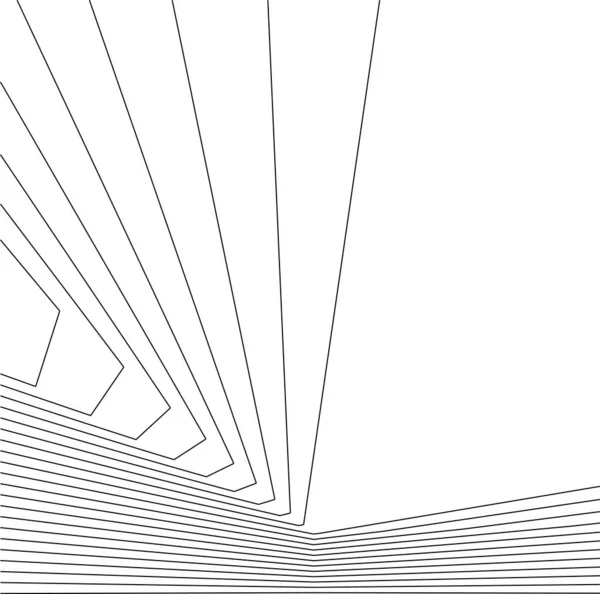 最小几何形状 建筑线 — 图库矢量图片