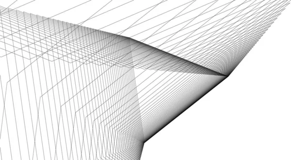 Formas Geométricas Mínimas Linhas Arquitetônicas —  Vetores de Stock