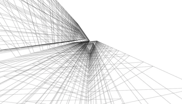 建筑3D背景图 — 图库矢量图片