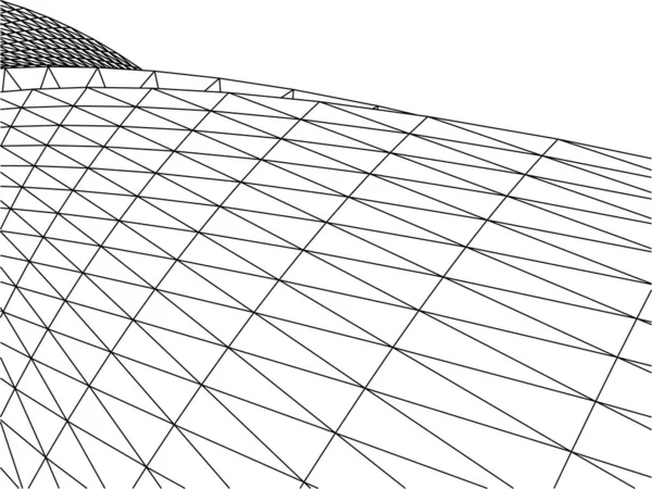 Formas Geométricas Mínimas Líneas Arquitectónicas — Vector de stock