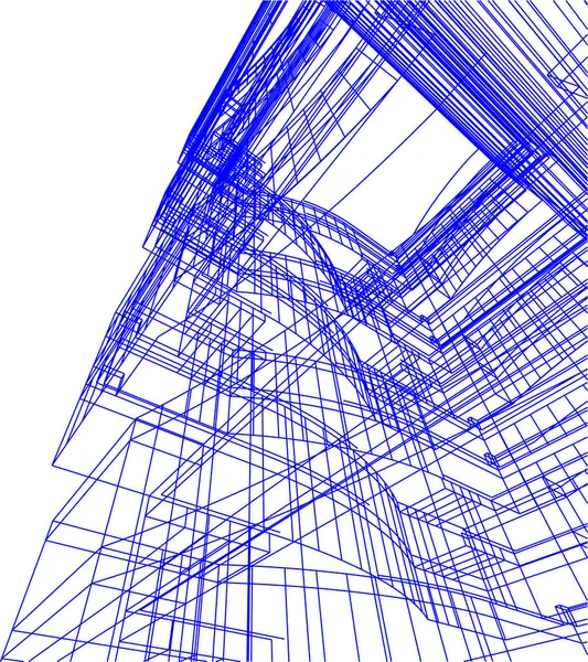 Architettura Edificio Illustrazione Sfondo — Vettoriale Stock