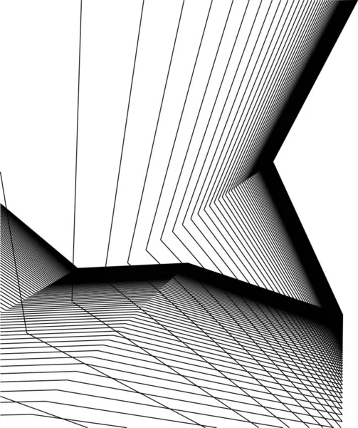 Formes Géométriques Minimales Lignes Architecturales — Image vectorielle