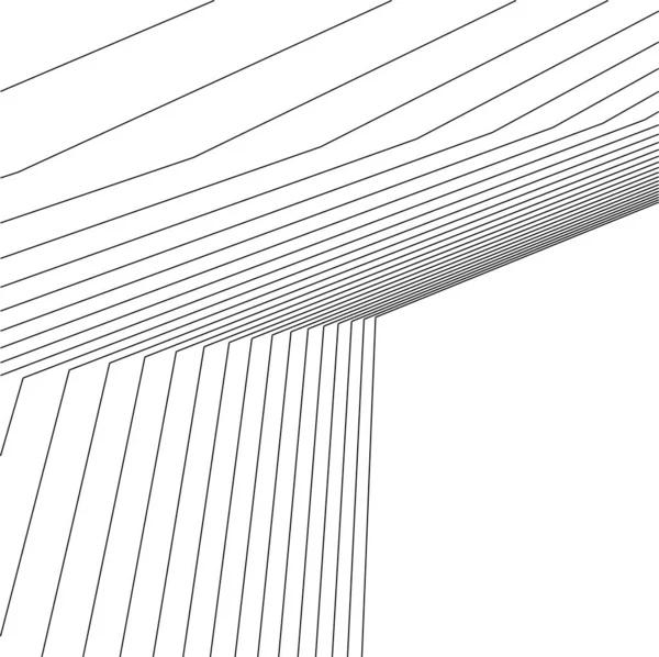 最小限の幾何学的形状建築線 — ストックベクタ