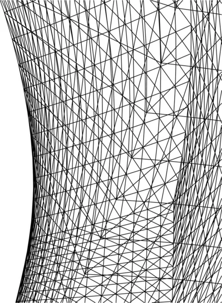 Líneas Abstractas Dibujo Concepto Arte Arquitectónico Formas Geométricas Mínimas — Archivo Imágenes Vectoriales