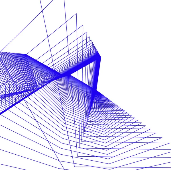 Минимальные Геометрические Формы Архитектурные Линии — стоковый вектор