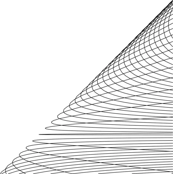 Líneas Abstractas Dibujo Concepto Arte Arquitectónico Formas Geométricas Mínimas — Vector de stock