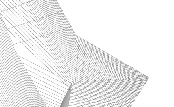 Lignes Dessin Abstraites Dans Concept Art Architectural Formes Géométriques Minimales — Image vectorielle