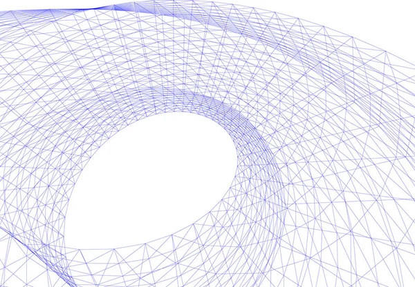 Líneas Abstractas Dibujo Concepto Arte Arquitectónico Formas Geométricas Mínimas — Archivo Imágenes Vectoriales