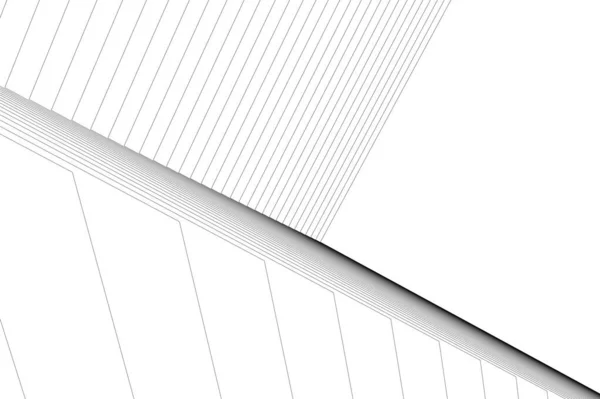 Minimale Geometrische Formen Architektonische Linien — Stockvektor