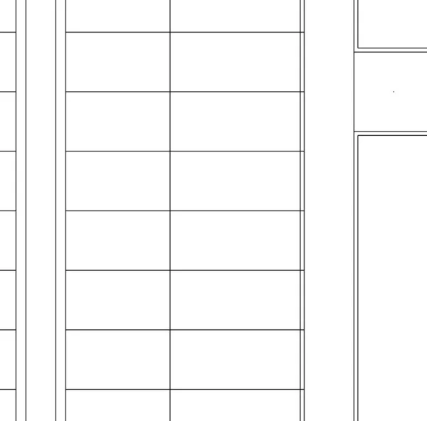 建築芸術の概念における抽象的な線や最小限の幾何学的形状 — ストックベクタ