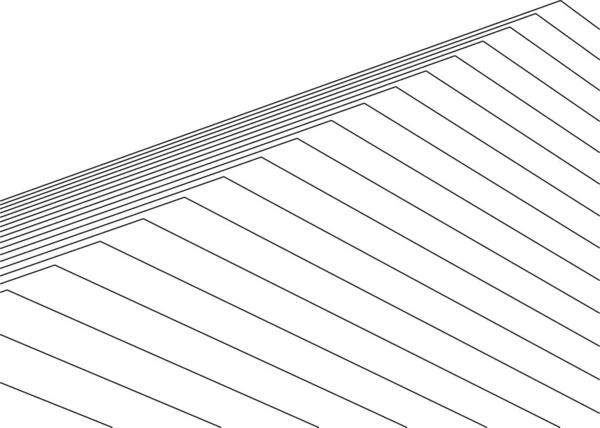 Linee Disegno Astratte Nel Concetto Arte Architettonica Forme Geometriche Minime — Vettoriale Stock