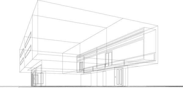 Minimalne Kształty Geometryczne Linie Architektoniczne — Wektor stockowy